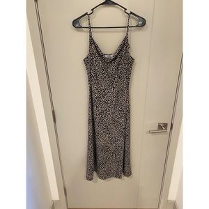 Cowl Neck Leopard Dress